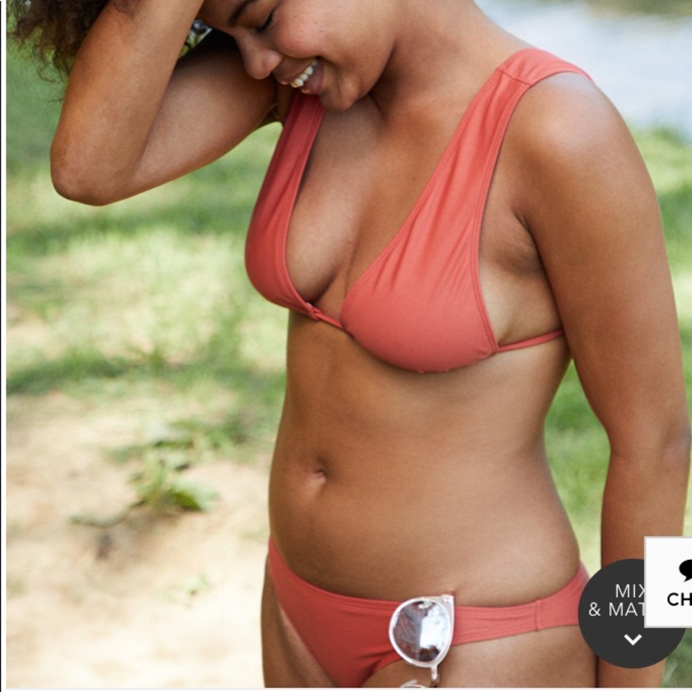 SOLD NWT aerie rust orange swimsuits top N bottom